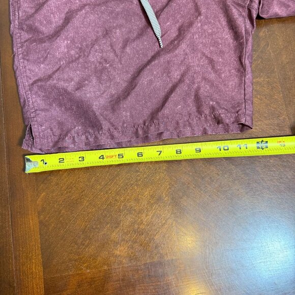 Goodfellow & Co Mens Maroon Elastic Drawstring Swim Shorts M - Picture 6 of 11